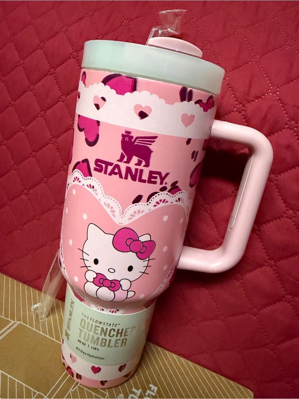 Stanley Hello Kitty Pink Quencher Tumbler